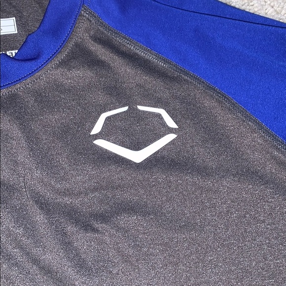 Evoshield Grey/Blue T/Shirt - Picture 3 of 5